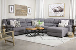 SYLAS0010:Sylas 6 Piece Rec Chaise Sectional
