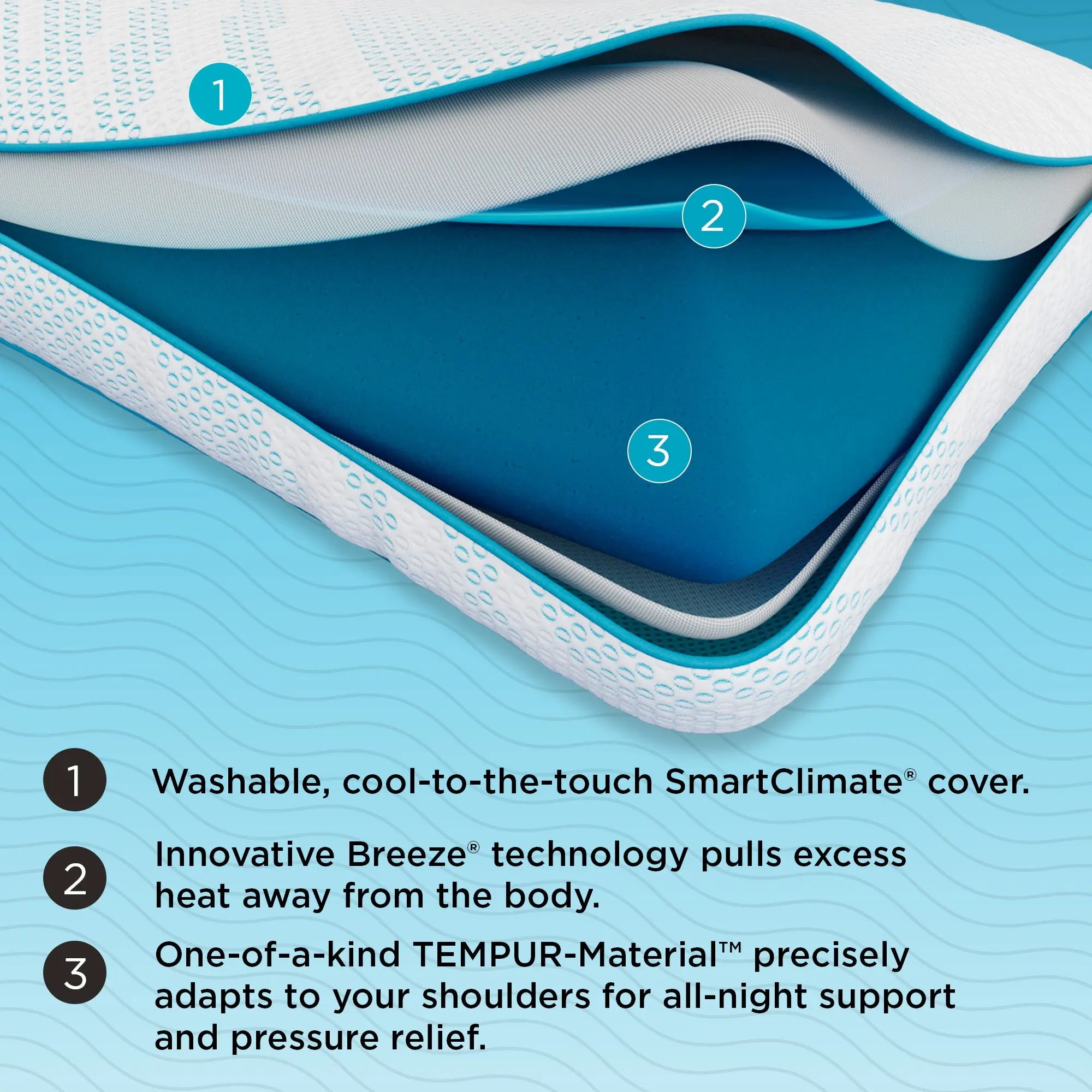 950405475:Breeze Prolo Pillow, 