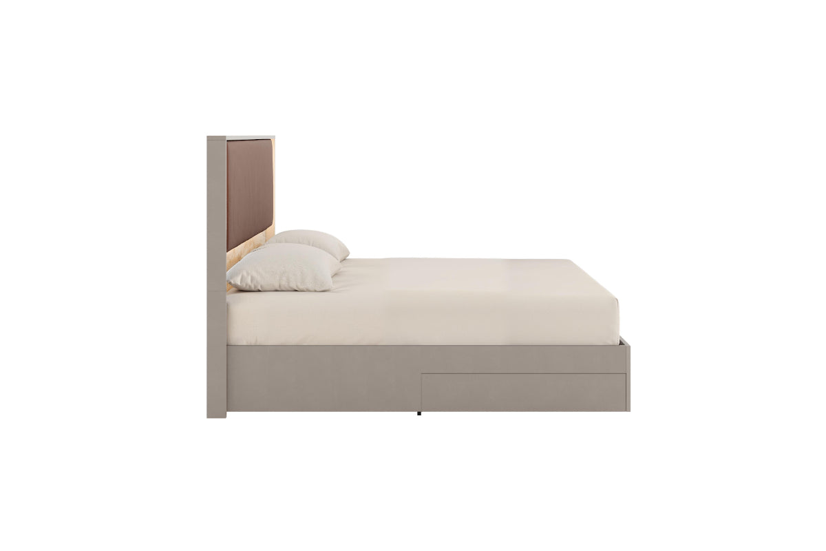 TULLIA016:Tullia Upholstered Panel Bed W, Side