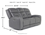 078182602:Tahoe 2 Power Sofa, 