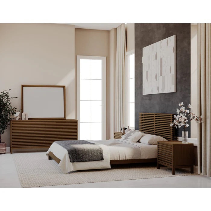 TANNER007:Tanner Platform Bed, Styled