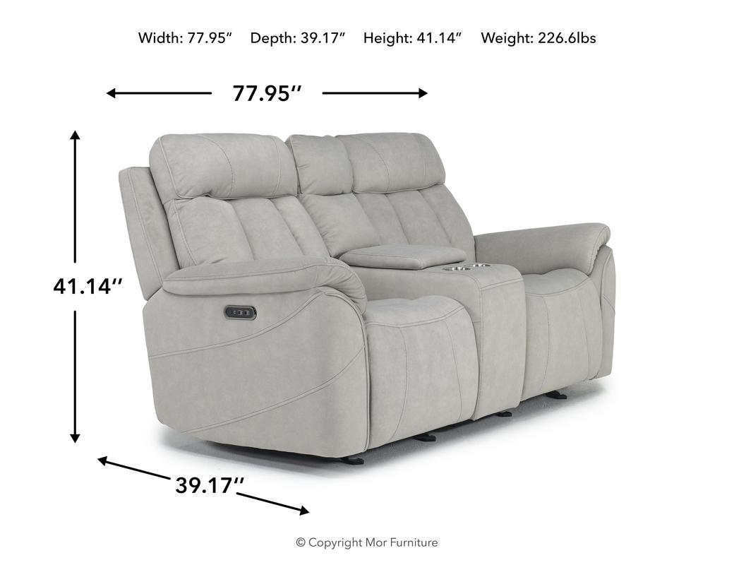 072115060:Tate 2 Power Console Loveseat, 