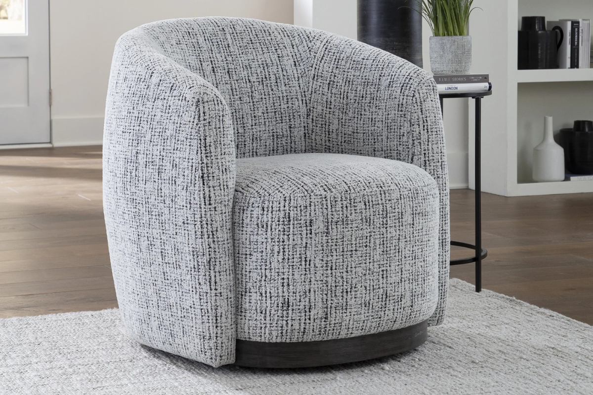 418876890:Tatum Swivel Chair, Styled