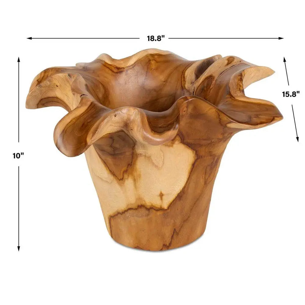 025624272:Teakflow Tray Or Canister, 
