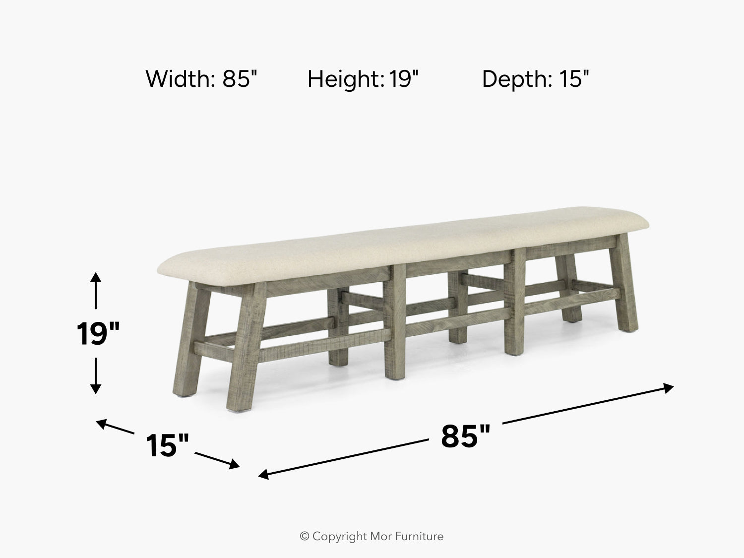 501384479:Telluride Dining Bench, 
