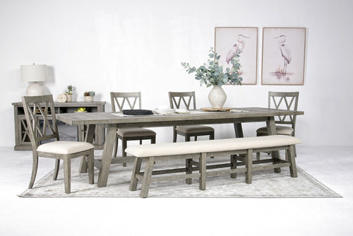 TELLURD02:Telluride Dining Table & 4 Cha, Styled