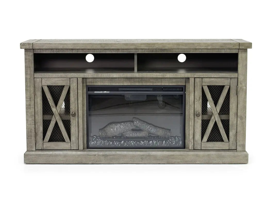 921224172:Telluride Fireplace Console, Front