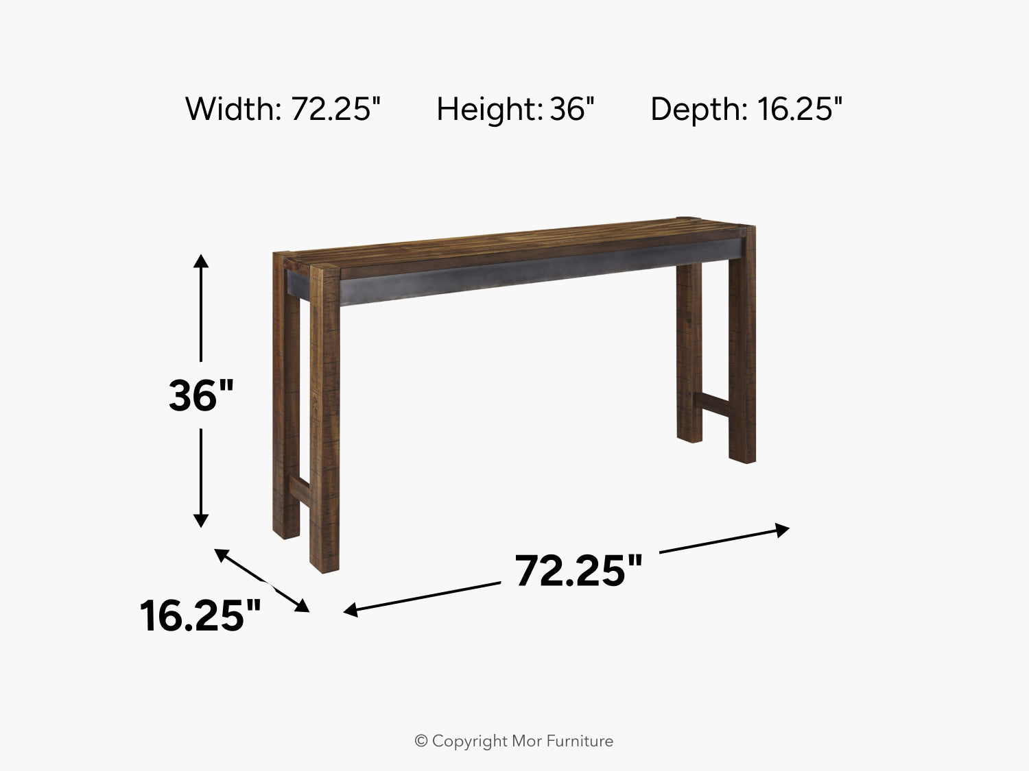 182295126:Torjin Counter Height Sofa Bar, 