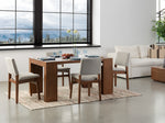 TRANSFM41:Transformer Dining Table & 4 Stackable Chairs, Styled
