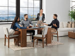 TRANSFM41:Transformer Dining Table & 4 Stackable Chairs, Styled