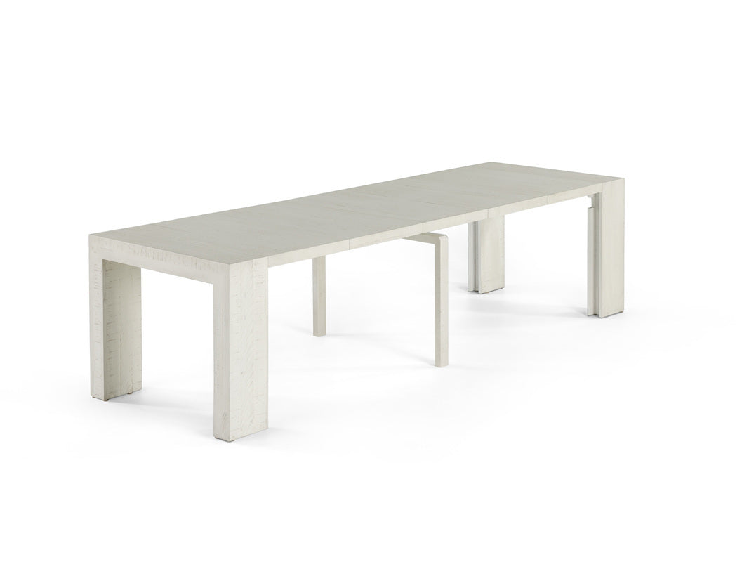 TRANSFM31:Transformer Dining Table & 4 Stackable Chairs, Angled