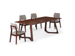 NOVADINE7:Transformer Nova Dining Table & 4 Stackable Chairs, Angled