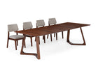 NOVADINE7:Transformer Nova Dining Table & 4 Stackable Chairs, Angled