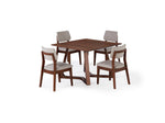 NOVADINE7:Transformer Nova Dining Table & 4 Stackable Chairs, Angled