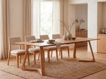 NOVADINE0:Transformer Nova Dining Table & 4 Stackable Chairs, Styled