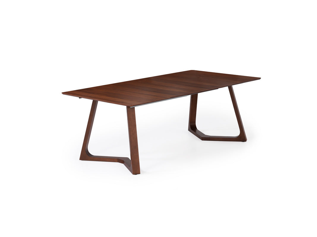 NOVADINE8:Transformer Nova Dining Table & 4 Stackable Chairs & Bench, Angled