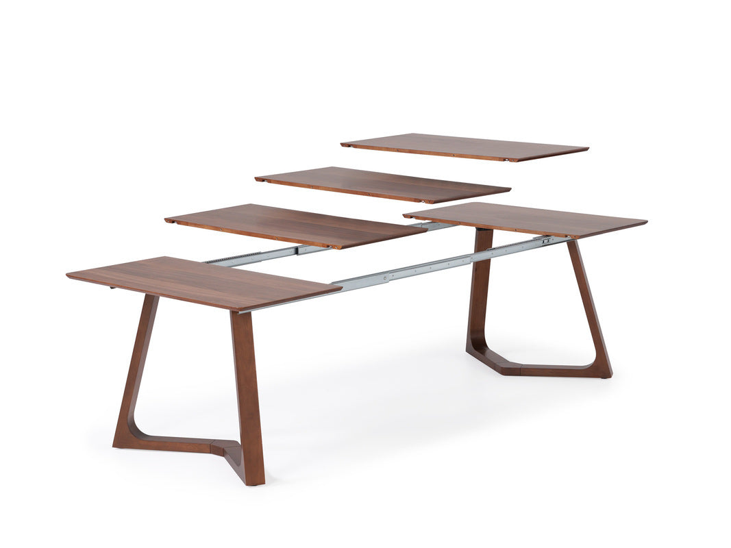 NOVADINE7:Transformer Nova Dining Table & 4 Stackable Chairs, Angled
