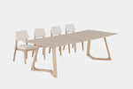 NOVADINE1:Transformer Nova Dining Table & 4 Stackable Chairs,