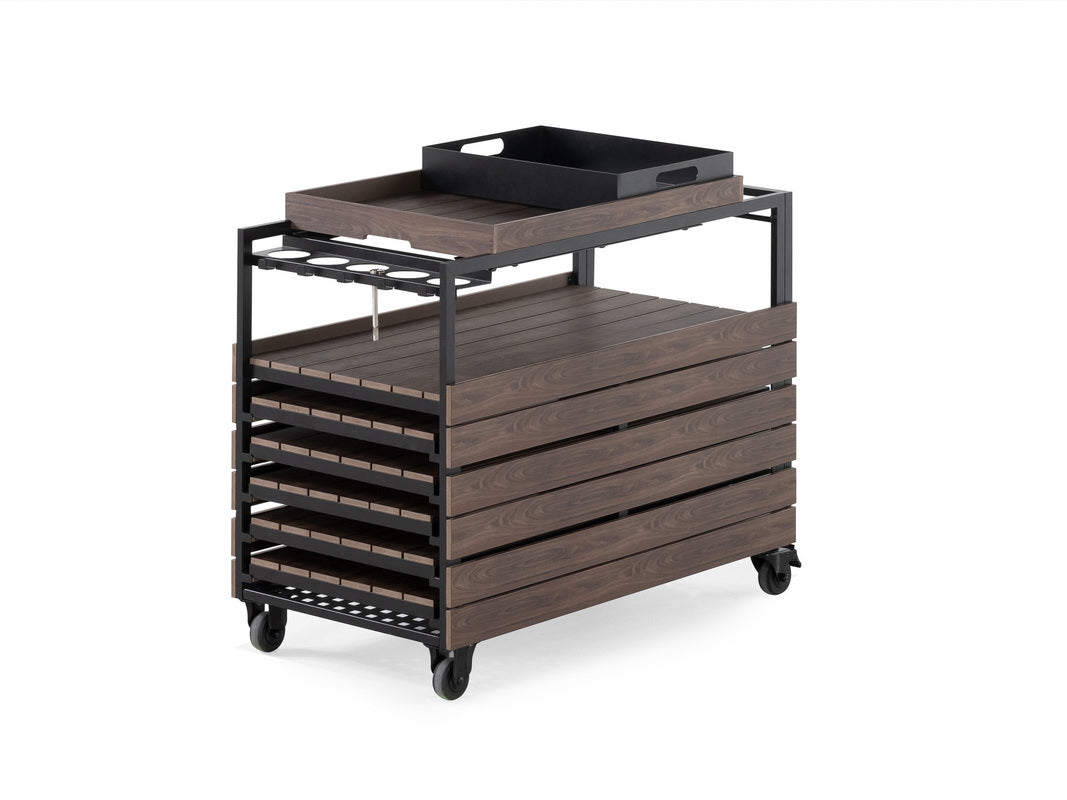 742352901:Transformer Outdoor Bar Cart, Angled