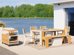 TRANSFP30:Transformer Outdoor Dining Table & 6 Chairs, 
