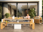 TRANSFP20:Transformer Outdoor Dining Table, Styled