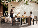 TRANSFP05:Transformer Outdoor Dining Table & 4 Chairs, Styled