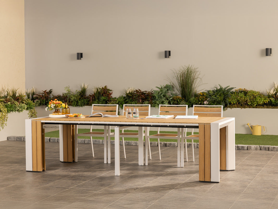 TRANSFP20:Transformer Outdoor Dining Table, Styled