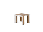 TRANSFP32:Transformer Outdoor Dining Table, 6 Chairs & Bench, Angled