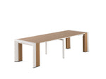 TRANSFP32:Transformer Outdoor Dining Table, 6 Chairs & Bench, Angled