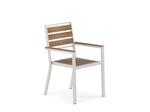 TRANSFP32:Transformer Outdoor Dining Table, 6 Chairs & Bench, SideAngled