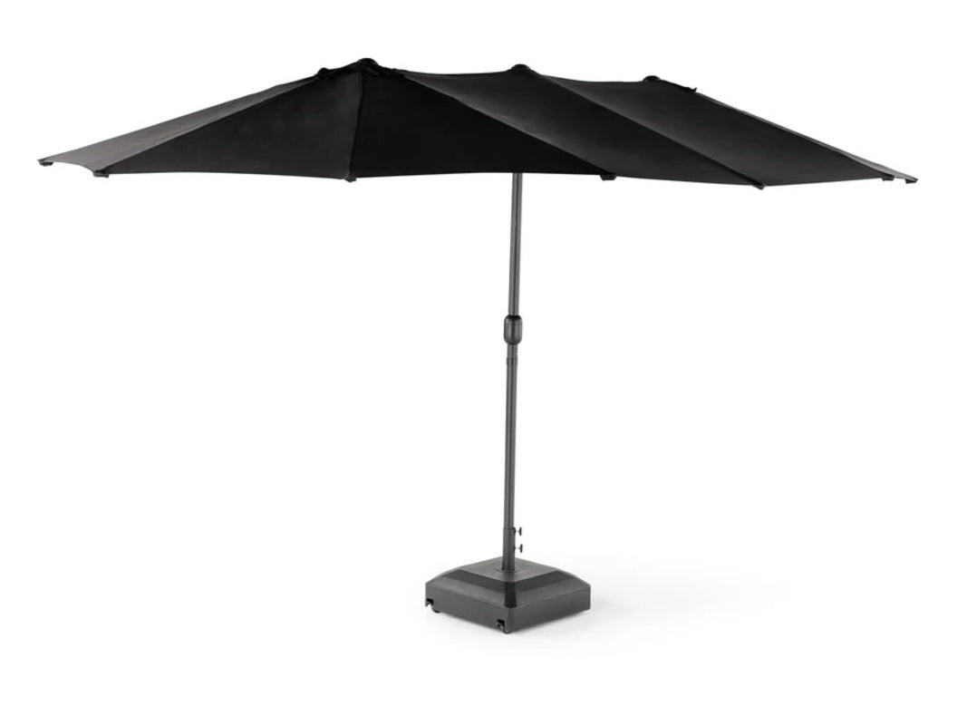 564337305:Transformer Patio Umbrella & Stand, Angled