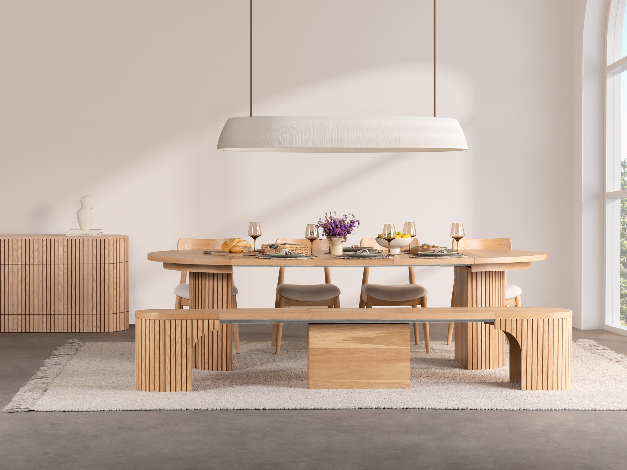 TRANSFM09:Transformer Round Dining Table, Styled