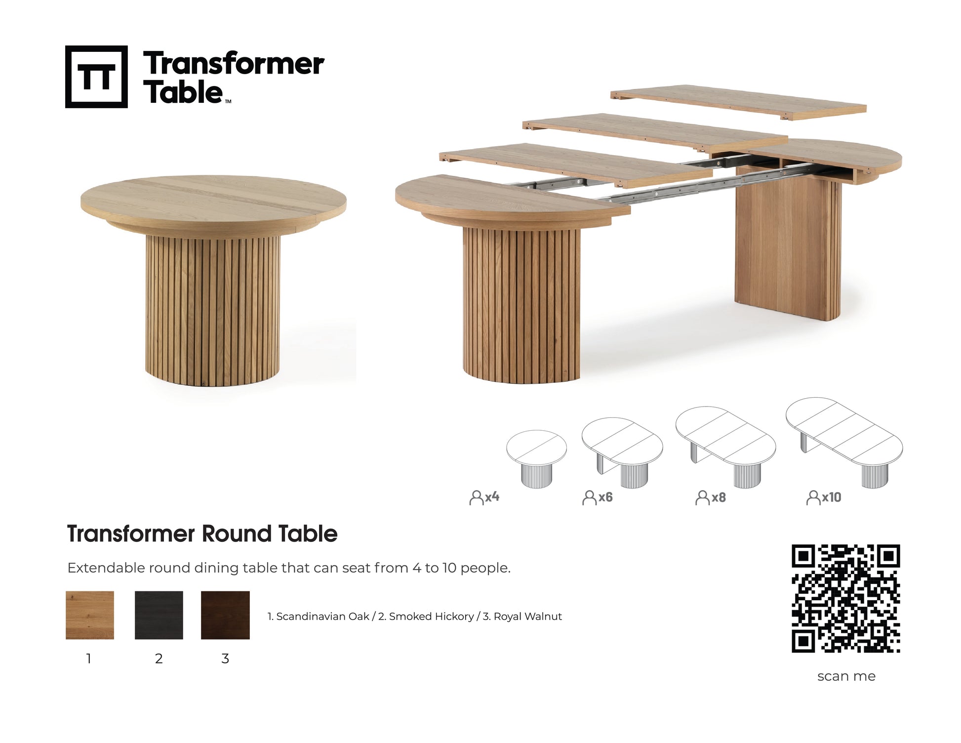 TRANSFM18:Transformer Round Dining Table, 