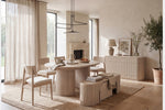 623477642:Transformer Dining Bench, Styled