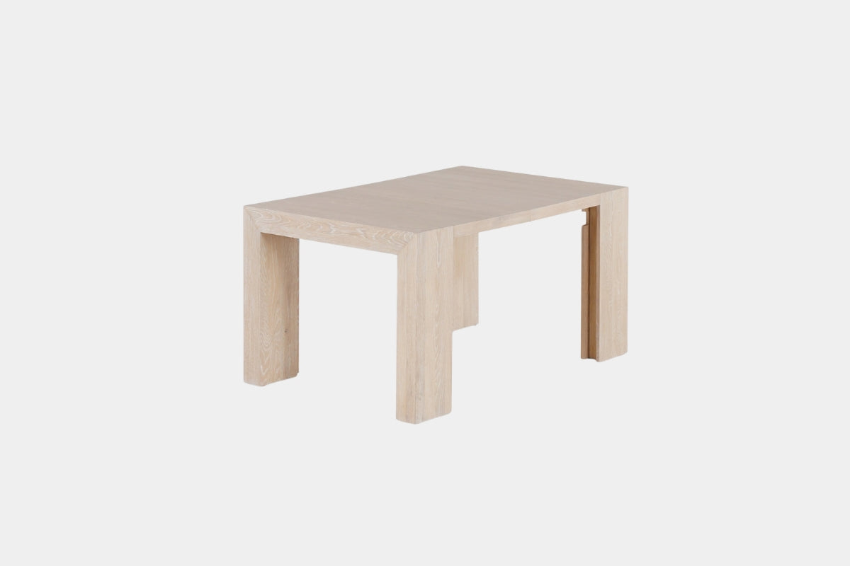 TRANSFM51:Transformer Dining Table & 4 Stackable Chairs,