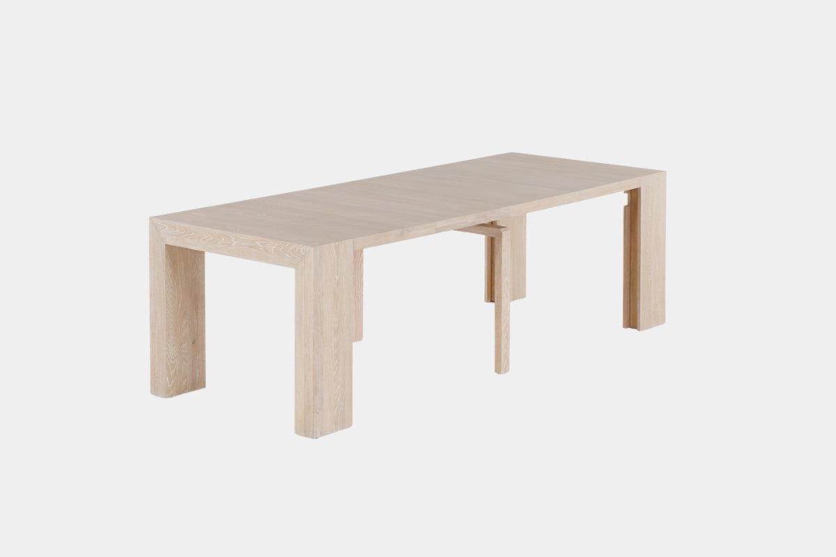 TRANSFM51:Transformer Dining Table & 4 Stackable Chairs,