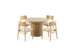 TRANSFM08:Transformer Oak Round Dining Table and 4 Chairs