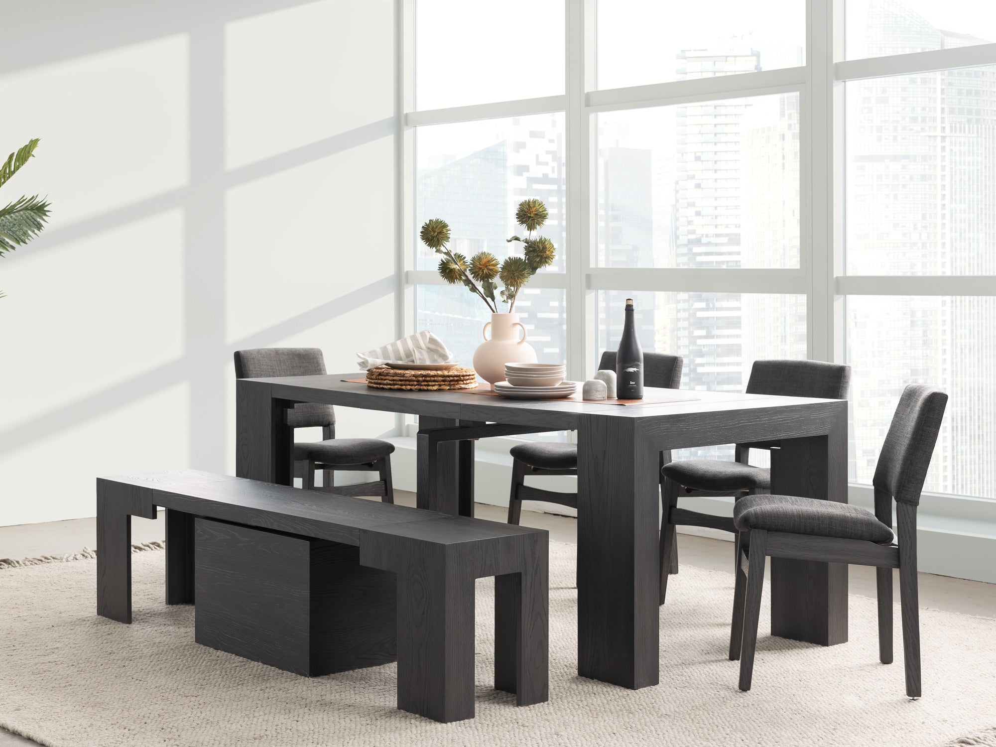 TRANSFM12:Transformer Dining Table & 4 C, 