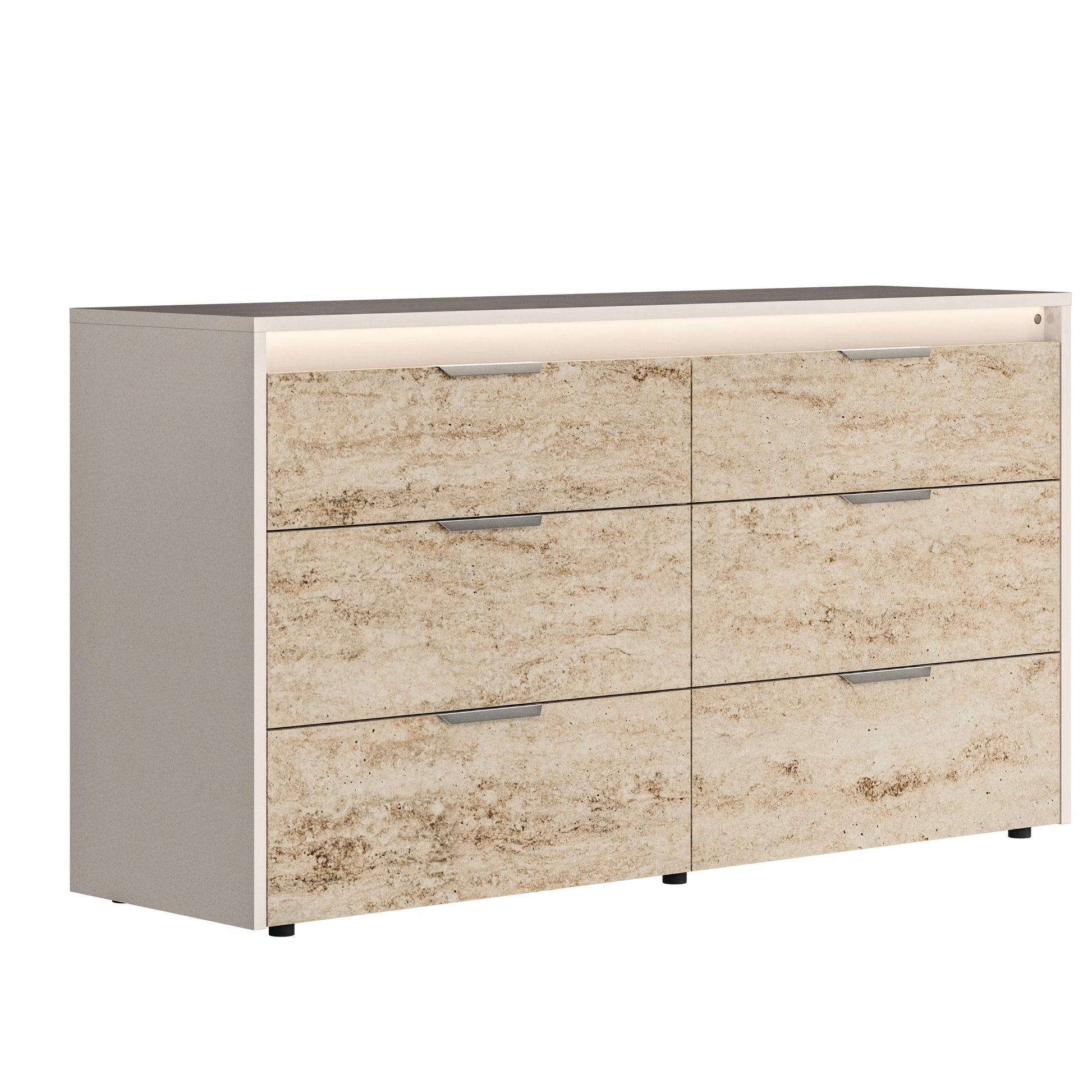 TULLIA018:Tullia Upholstered Bed With St, AngledAngle