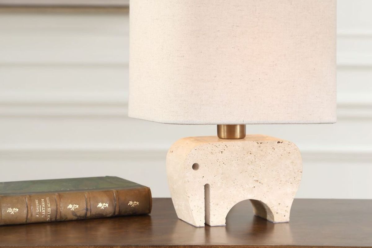 659712308:Tusk Lamp, Styled