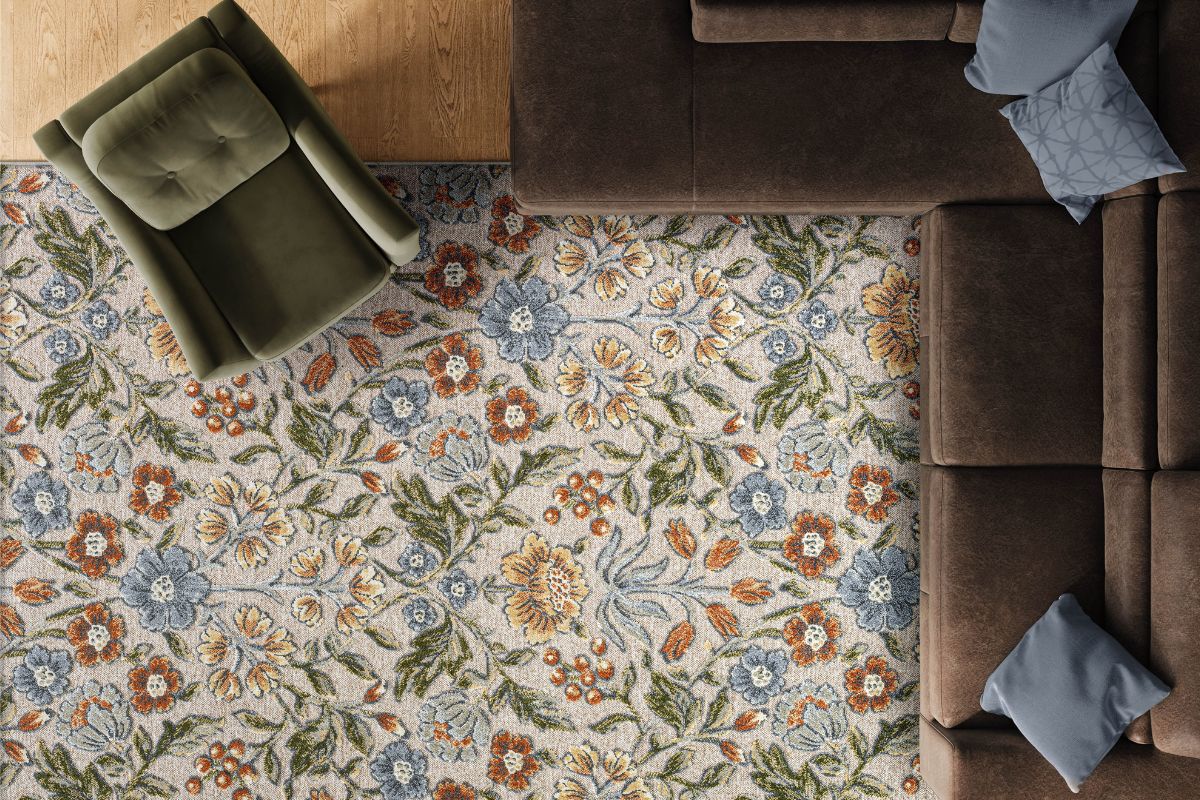 393107902:106030 Tweed Rug, Styled