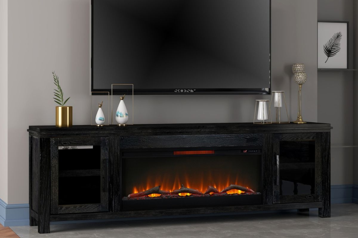 497254308:Tybee Fireplace Console, Styled