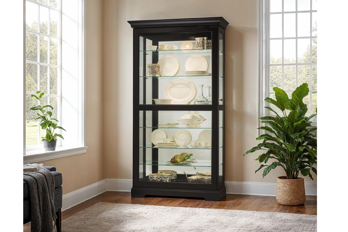 504300066:Tyler Curio Cabinet in Black