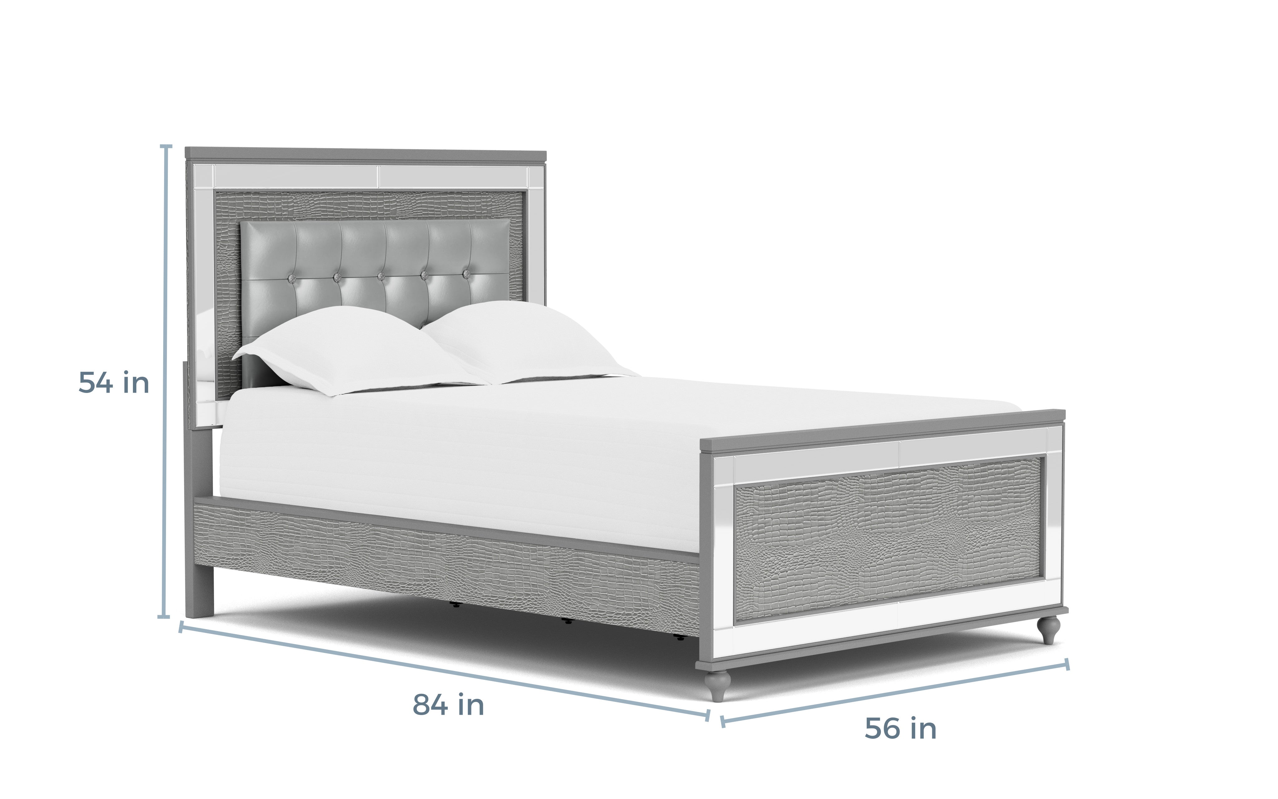 839168372:Valentino Panel Bed, 