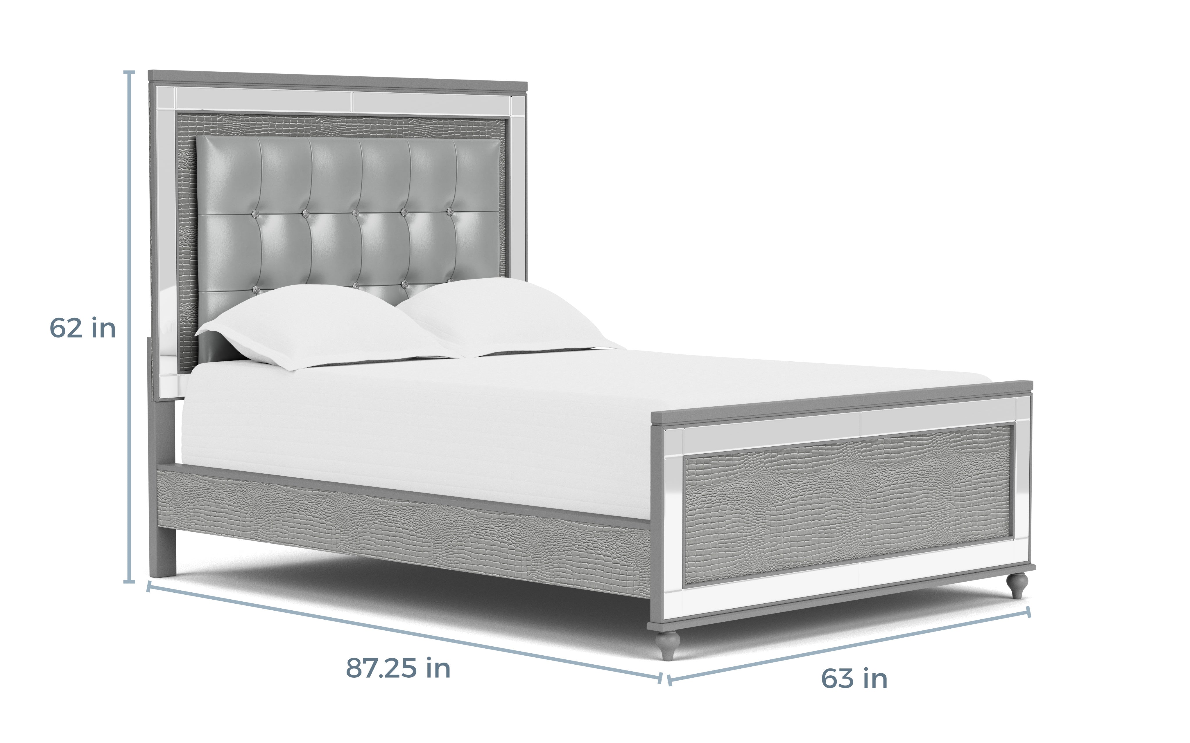 556488244:Valentino Panel Bed, 