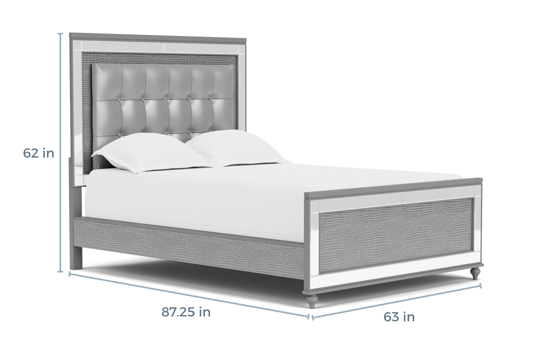 556488244:Valentino Panel Bed, 