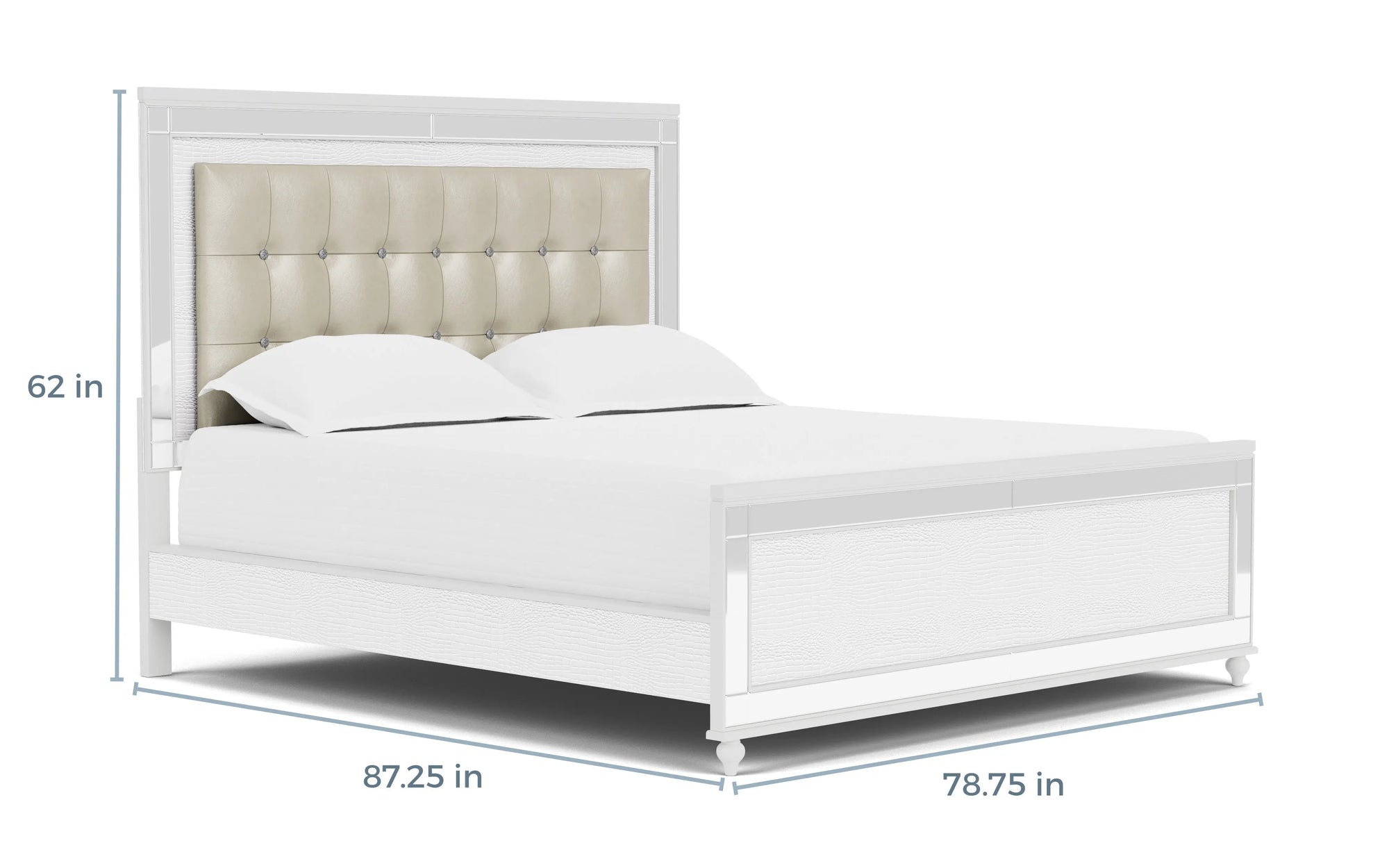 899965019:Valentino Panel Bed, 
