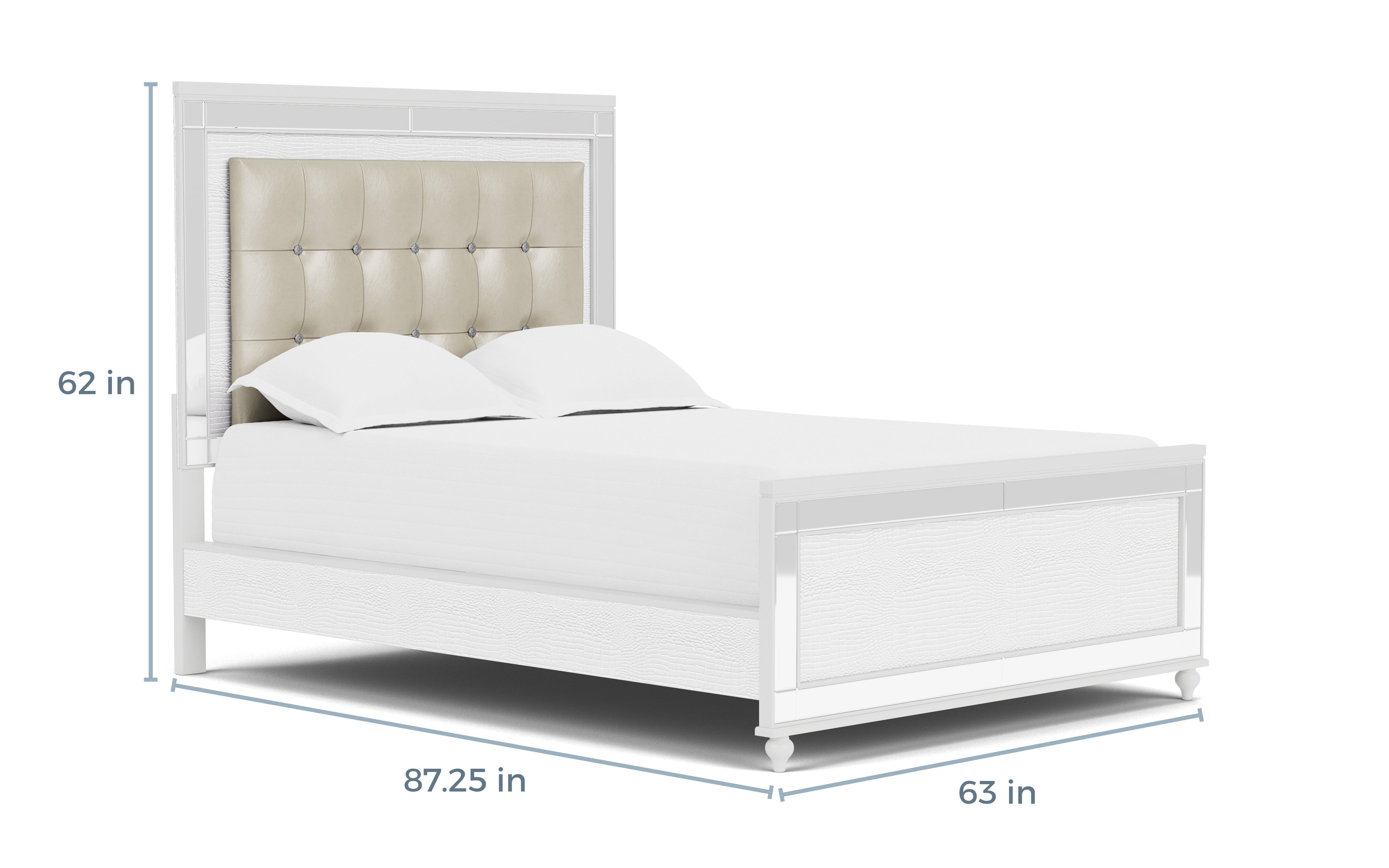 864118283:Valentino Panel Bed, 