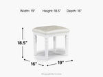 688128101:Valentino Vanity Stool, 