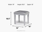 861298019:Valentino Vanity Stool, 
